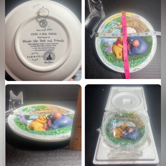 BNIB VINTAGE WINNIE THE POOH AND FRIENDS YOU’RE A REAL FRIEND LIMITED ED, A 5824 - Picture 15 of 16